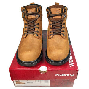 Wolverine Floorhand Insulated Steel-Toe 6" Womens Sz 7M Brown Work Boots W221025